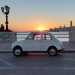 ...e quella di una vecchia Fiat 500 illuminata sul lungomare (di Francesca)...